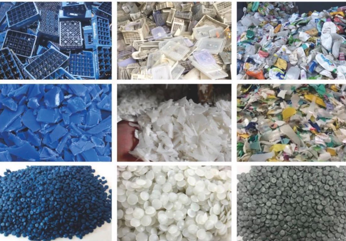 Recovered plastics material processing